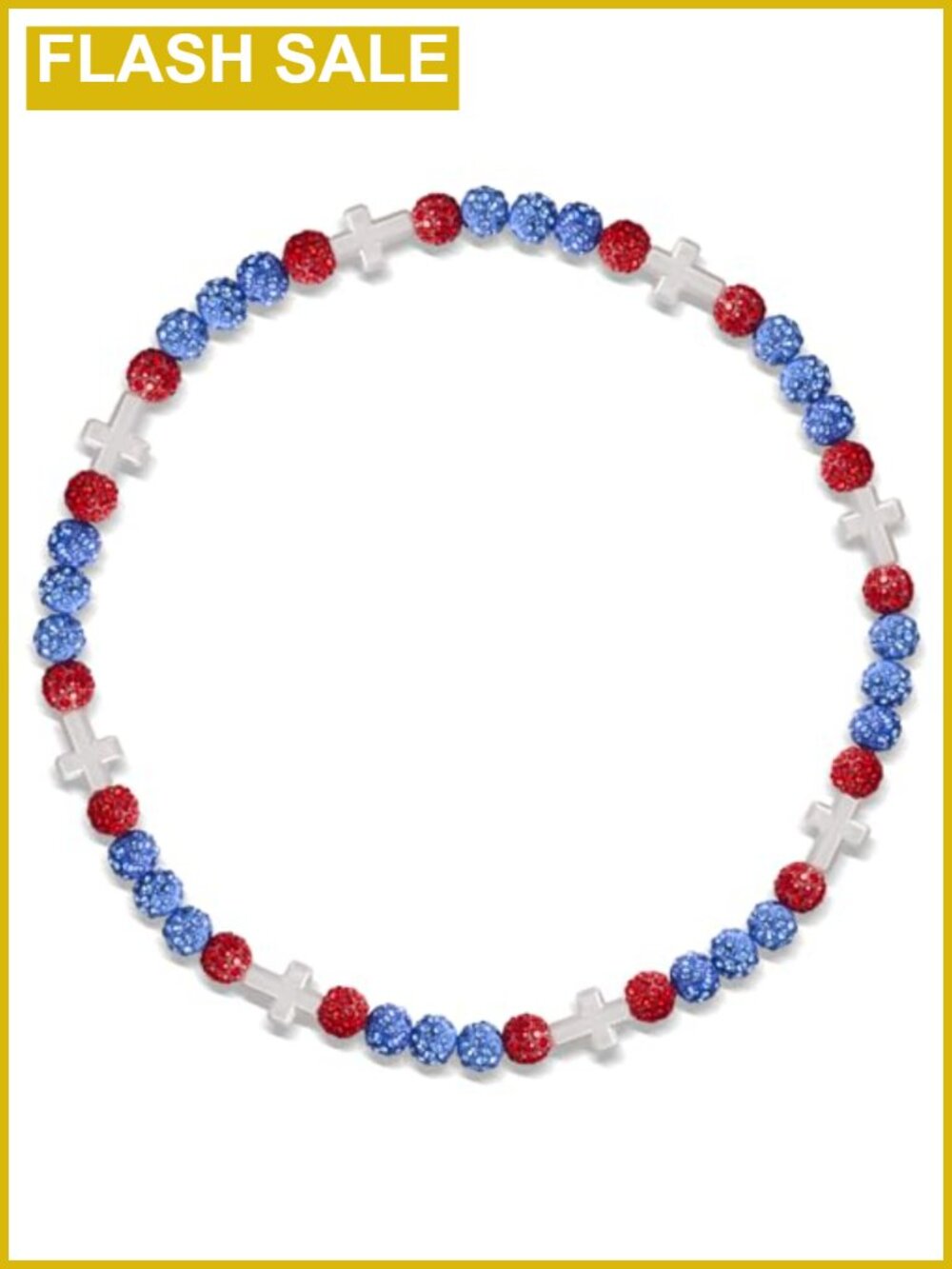 Beaded Baseball Necklace Adjustable Sports Rope Chain Cross Charm Kids Gift